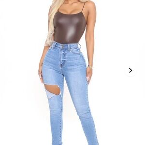 Fashion nova Cutting edge skinny jeans